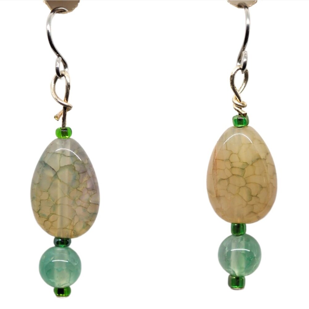 Green Tears Earrings